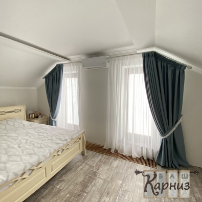 Купити штори в спальню у Дніпрі в салоні штор Ваш Карниз